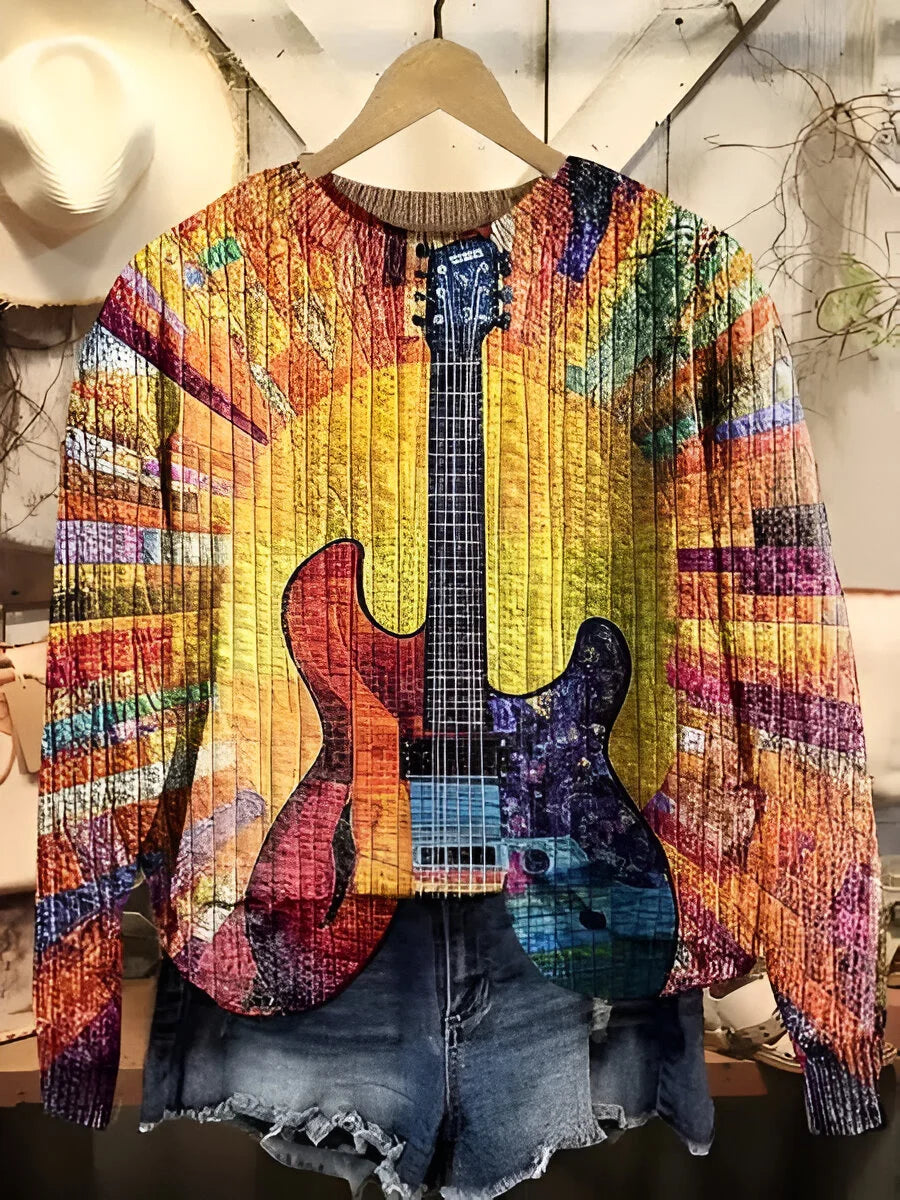 Clément™ | Élodie Sweater Guitare Colorée